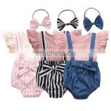 Toddler Kids Baby Girls Clothes Suit 2020 Baby Kids Tops + Short Outfits Clothes Wholesale