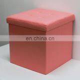 Reatai Folding Storage Stool Homely Supply Collapsible Stool Fabric Ottoman thumbnail-7