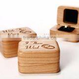 Custom Logo Varnished Wooden Wedding Ring Box,wedding Wooden Keepsake Boxes Quality Choice thumbnail-1
