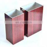 Simil Wood Aluminum Wood Finish Profile Wood Grain Powder Coating Aluminium Profile thumbnail-4