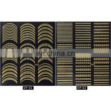 1Set Stickers Nails Gold Tips Patch Metallic Set Designs Flowers Decals Gel Nail Stickers Art Decoration 3D Nail Polish Sticker thumbnail-5