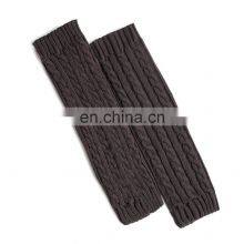 Women Cable Knit Cashmere Leg Warmers for Winter thumbnail-5