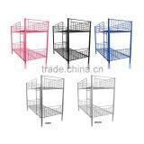 2 Person 2x 3FT Single Size Black Silver Metal Bunk Bed Frame thumbnail-6