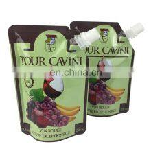 Custom Printed Liquid Drinking Juice Beverage Bag 250ml Stand up Spout Pouch for Vodka / Red Wine thumbnail-1