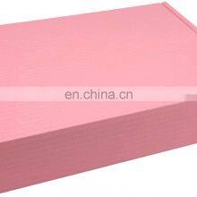 Custom Logo Pink Cardboard Paper Cartons Shipping Mailer Box Corrugated Wedding Clothes Gift Box Packaging thumbnail-3