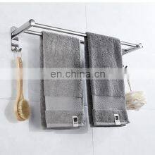 Wholesale Double Towel Bar Towel Rack With Hook Bathroom Rack Bathroom Shelf Stainless Steel Hanging Rack Rbathroom Accessories thumbnail-4