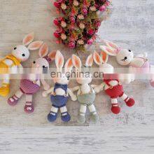 Handmade Crochet Bunny Rattle and Personalized Pacifier Holder Set Newborn Natural Organic Toys Vietnam Supplier Cheap Wholesale thumbnail-2
