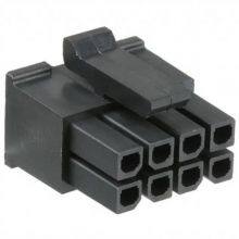 Micro-Fit 3.0 Receptacle Housing, Dual Row, 8 Circuits, UL 94V-0, Low-Halogen, Black  430250800