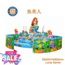 Tai Lok Children's Carousel in Zhongshan, Guangdong Luxury Carousel Carousel Entertainment Equipment Rotary Lift Mermaid Carousel Ocean Theme thumbnail-1