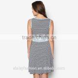 2016 Summer Hotsale V-neck Cotton Dress Design With Cheap Price D275 thumbnail-3