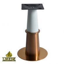 Luxury Modern Brushed Rose Gold Metal Round Rose Gold Stainless Steel Dining Table Base Furniture Legs