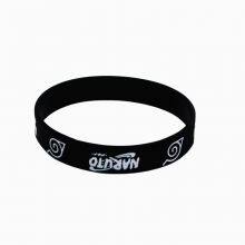 OEM Customized LOGO Fans Black and White Two Colors a Set of Waterproof Smooth Durable Silicone Bracelet thumbnail-5