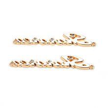 Fashion Bag Hardware Decoration Accessories Metal Nameplate Plate Custom Corrosion Resistant Logo Bag Parts Accessories thumbnail-5