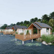 Exportable Large Prefabricated Vacation Houses, Scenic Area Homestays, Camps, New - Style Hotels, Villas, and Accommodation Houses for Camping Sites thumbnail-2