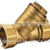 Brass y type strainer