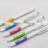 2014 High Quality Push Button Type Promotional Plastic Ball Pen