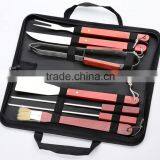 Yangjiang Factory Manufacture Stainless Steel Bbq Tools With Wood Handle