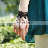 Black Gothic Style Lace Chain Party Bracelet for Women thumbnail-4