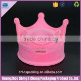Beautiful Creative Velvet Surface Paperboard Jewelry Box Crown Shape Ring Box thumbnail-2