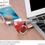 HOCO UPF04 Real Leather Key Chain Charging Cable For Iphone6s/6/6s Plus Portable Mini Quick Charging and Data Cable for Iphone5 thumbnail-6