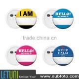 Round Name Introduce Button Badge