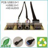 USB 2.0 and USB 3.0 Audio Front Panel for Computer thumbnail-3