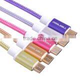 2016 High Selling Micro Usb Braided Cable for Andriod thumbnail-1