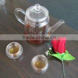 Hot Sale New Style Design Handmade Process Heat Resistant Borosilicate Glass Teapot Set thumbnail-1