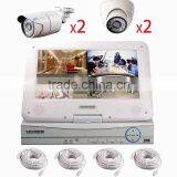 Poe 4 channel nvr cctv system camera security system 4ch cctv nvr kit with monitor 4pcs poe cameras pnp onvif cloud