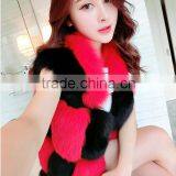 Lady's Fashion Fox Fur Long Vests For Women Cloth thumbnail-4