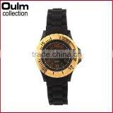 High Quality Custom Own Design Watch, Gold Case Promotional Silicone Watch thumbnail-1