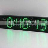6 Inch 6 Digit Outdoor Waterproof Green Led Clock