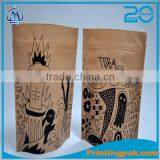100% Recycled Kraft Paper Ziplock Bags With Clear Window/coffee Bean Flower Seeds Packaging Pouch thumbnail-2