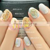 Gold & Silver Mini Metal Half Round Nail Art Studs ZX:CNS12 thumbnail-4
