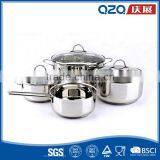 Heating Speed Fast Stainless Steel Bakelite Handle Camping Cookware Set
