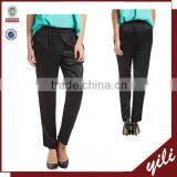 2015 Black Pants Women Satin Long Pants thumbnail-1