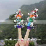 Baby Rainbow Toy Kid Pram Crib Handle Wooden Activity Bell Stick Shaker Rattle thumbnail-2