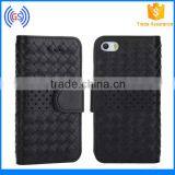 High Quality Mobile Phone Leather Case For Tables,Woven Pattern Fancy Wallet Leather Case For Samsung Galaxy Tab thumbnail-3