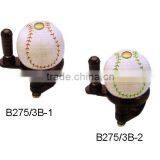 White Ball Ring Bicycle Bell thumbnail-1