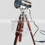 NAUTICAL SEARCHLIGHT WITH TRIPOD STAND - COLLECTIBLE MARINE SPOTLIGHT ON TRIPOD thumbnail-2