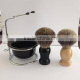 Bare Badger Hair Shaving Brush With Stand Holder for Gentelman