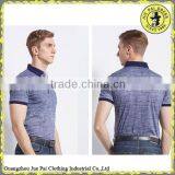 Linen Cotton Custom Fit Contrast Collar Men's Polo Shirts thumbnail-6