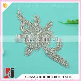 HC-3482 Hechun Hot Fix Crystal Beaded Lace Applique for Bridesmaid Dress thumbnail-1