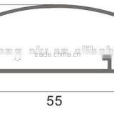 6063 T5 Aluminium Profile With PVC Wood Grain for Silding Door -GL163 thumbnail-2