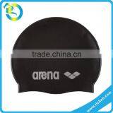 Fashionable Adult / Kid Sizes Customized Logo Printed Waterproof Silicone Soft Swimming Cap thumbnail-1