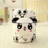 Creative Lovely Cartoon Panda Style Car Office TV Plush Down Cushuion Pillow 3 in 1 Set AC Blanket