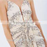 New Waterfall Chiffon Fabrication V-Neckline Cocktail Dress Design thumbnail-5