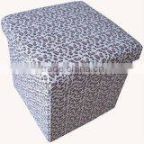 Beautiful! New Leopard Foldable Storage Ottoman thumbnail-1