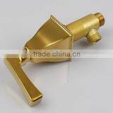 Modern Widespread Bathroom Three Holes Sink Faucet in Gold With Double Handles thumbnail-2