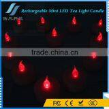 Romantic Battery Operated Red Rechargeable Mini LED Tea Light Candle thumbnail-2